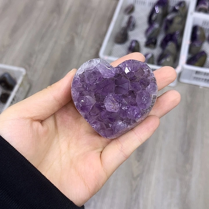 自***部紫晶珠宝半成品未镶嵌