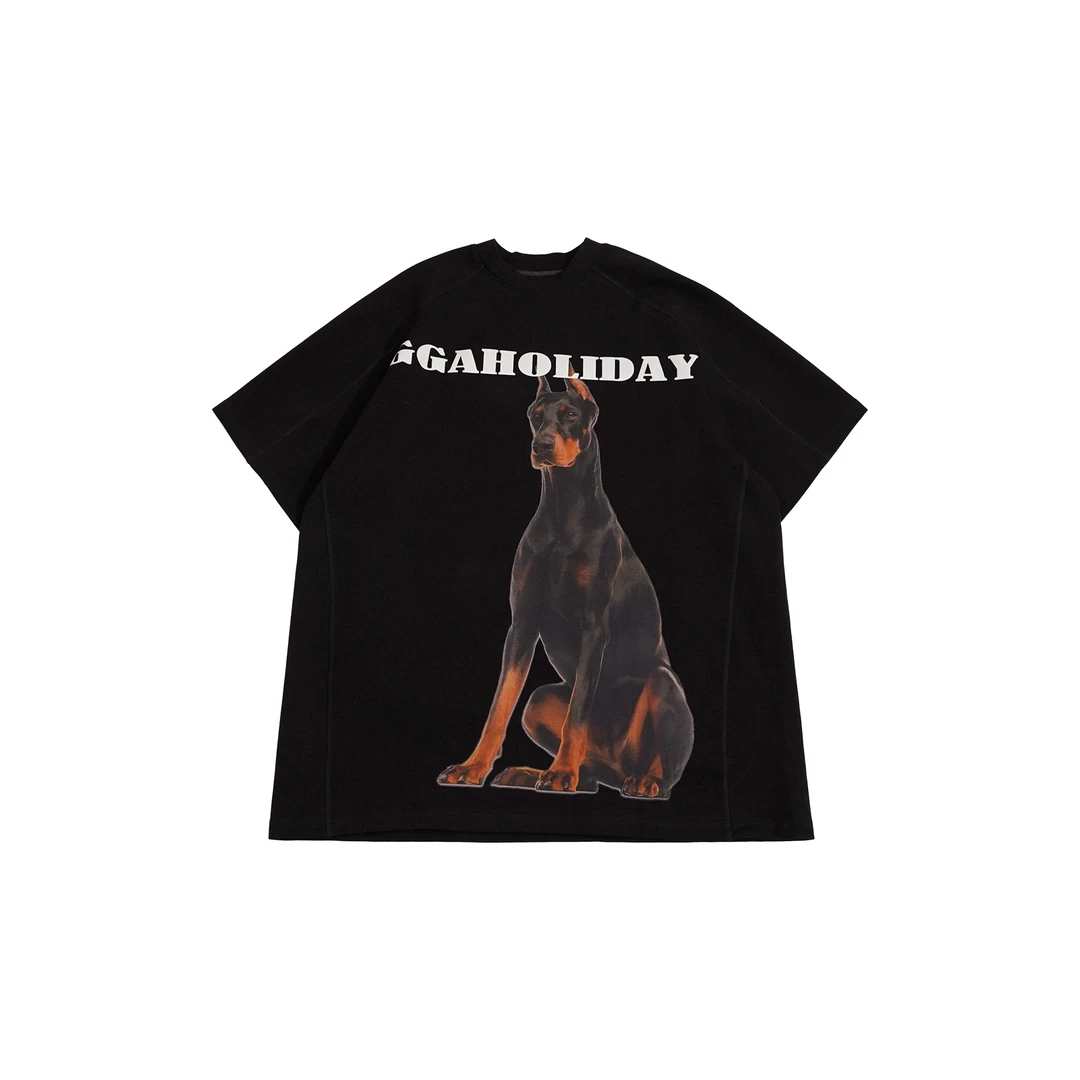 潮牌女装新款时尚潮流宽松休闲百搭印花短袖T恤上衣-151091