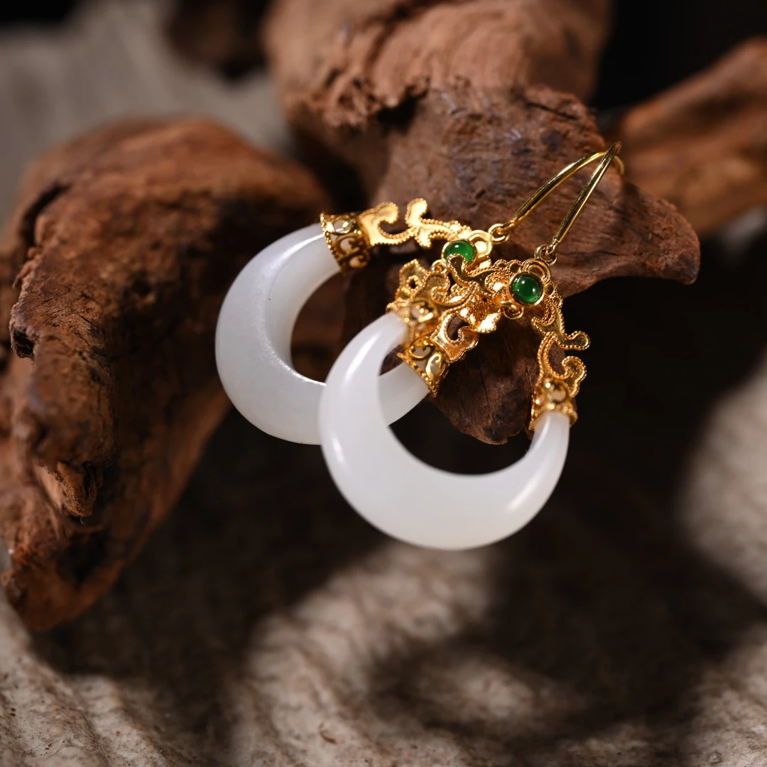 Lot8816 2510200155和田玉耳坠/杭拍