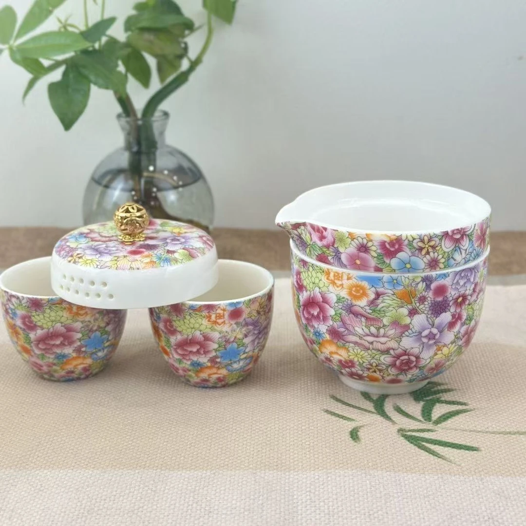 繁花旅行茶具，畅享惬意旅行时光BY016