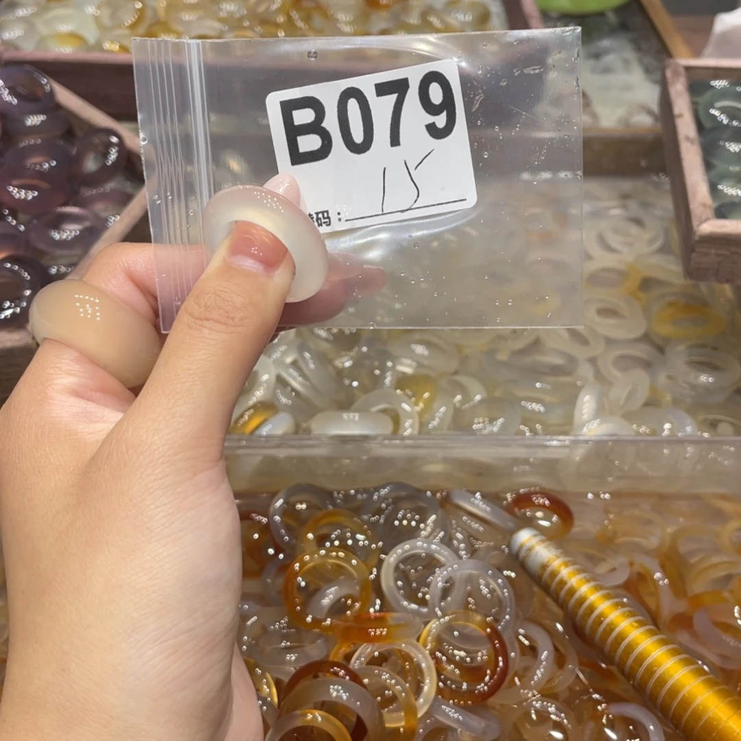 玛瑙/玉髓未镶嵌戒指079