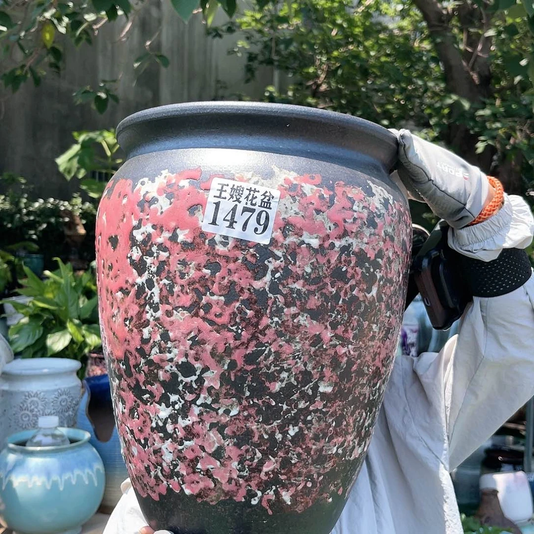 紫砂花盆王嫂花盆直播0529-1479高33口25