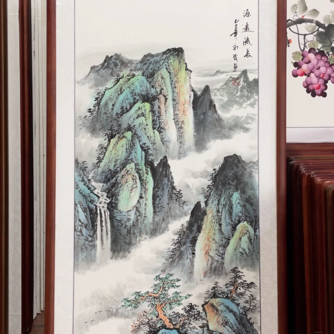 国画带框尺寸63*123厘米