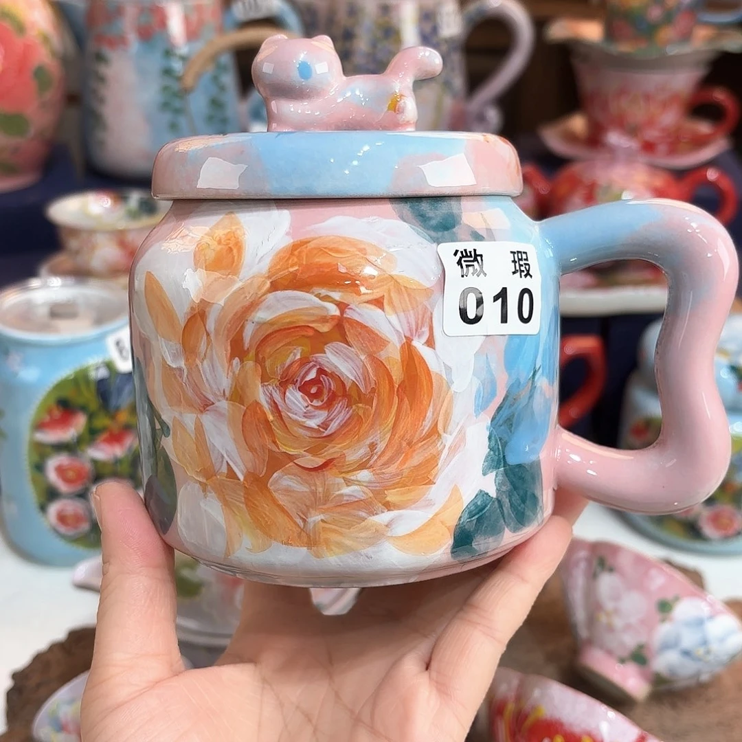 景德镇手绘高温釉下彩陶瓷茶具