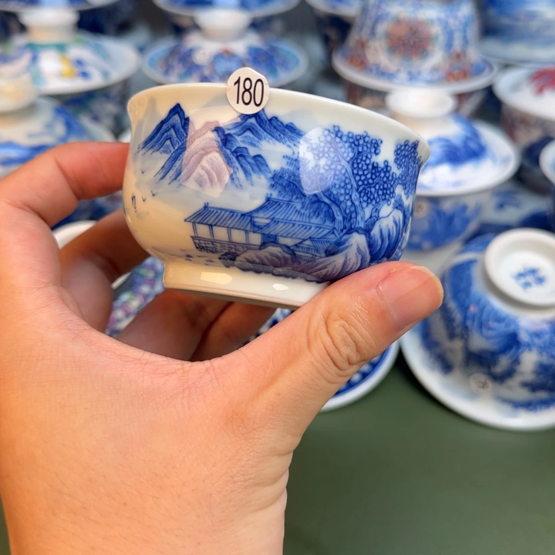 彦祖纯手工手绘茶具180