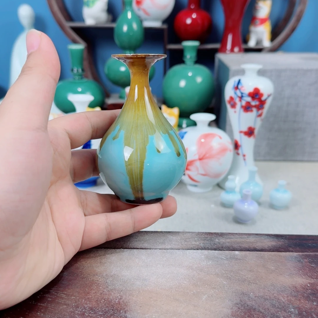 陶瓷手工小花器摆件