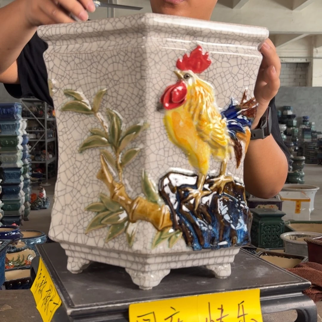。一风堂石湾花盆 内口23*27