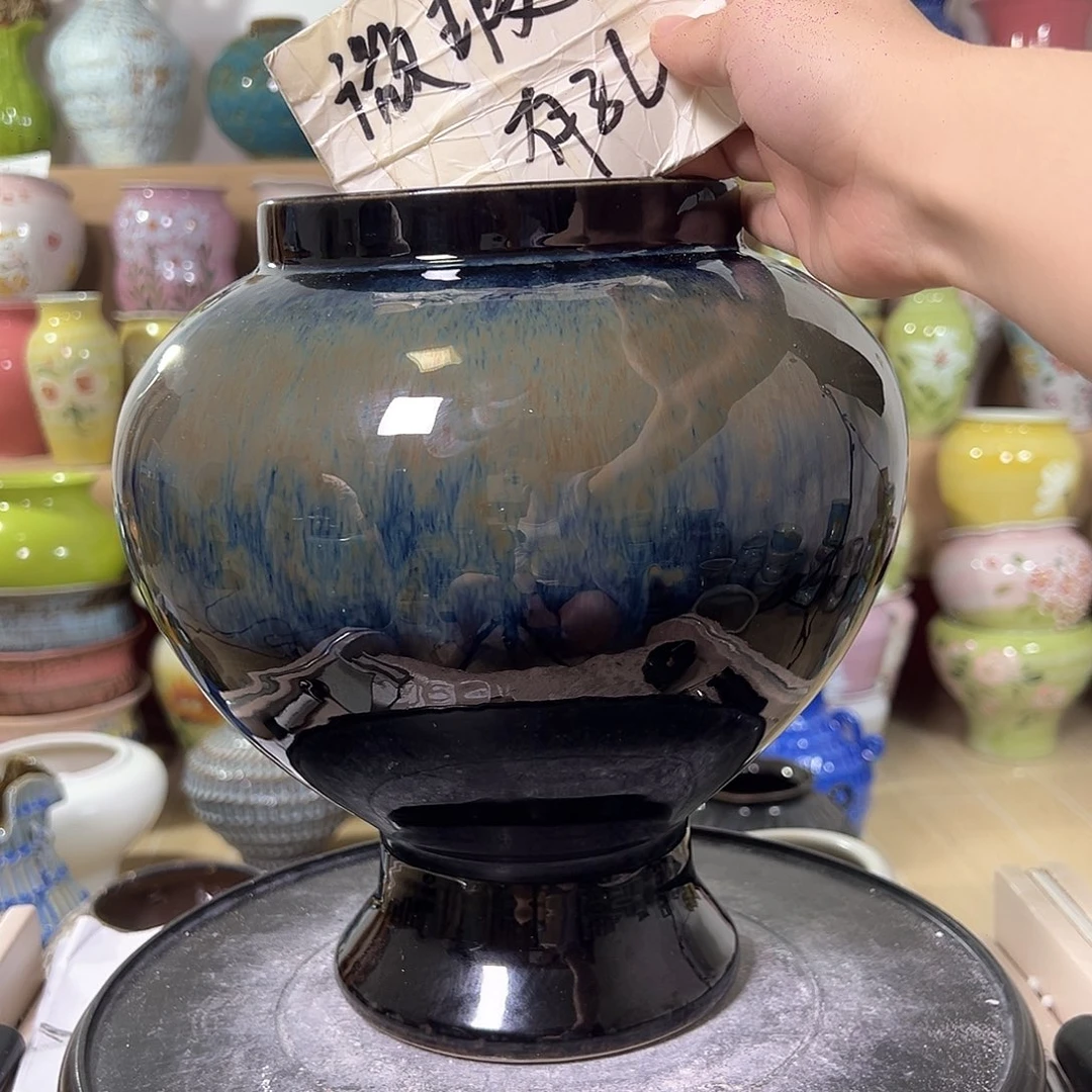 景德镇陶瓷花盆花器瑕222