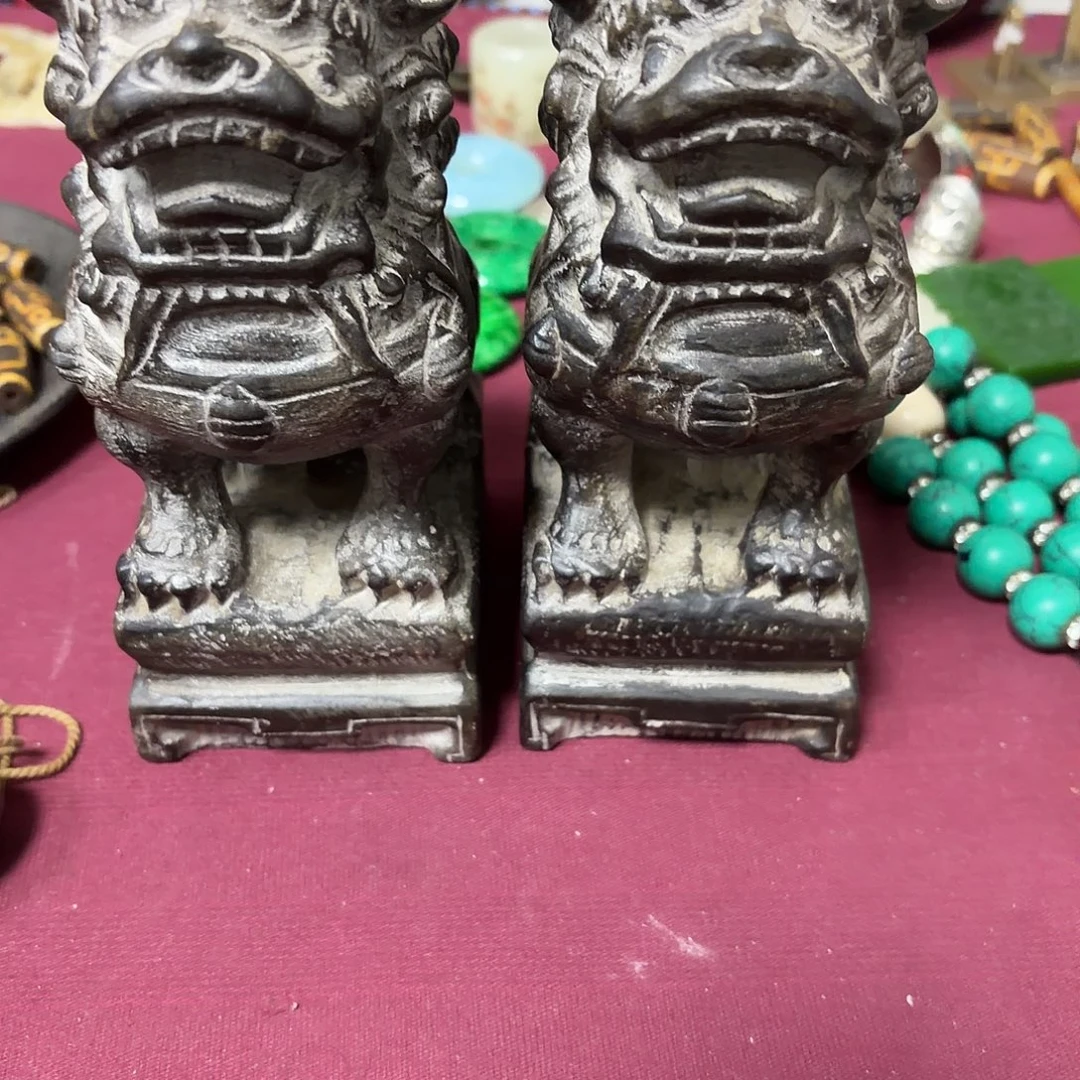 钧瓷手工艺品狮子摆件