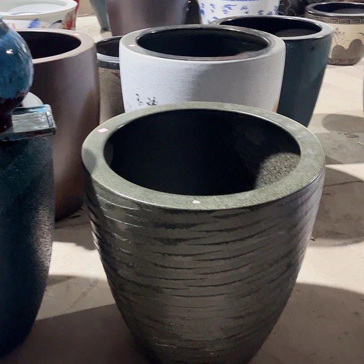 懂***你景德镇陶瓷鱼缸艺术直径61高度65