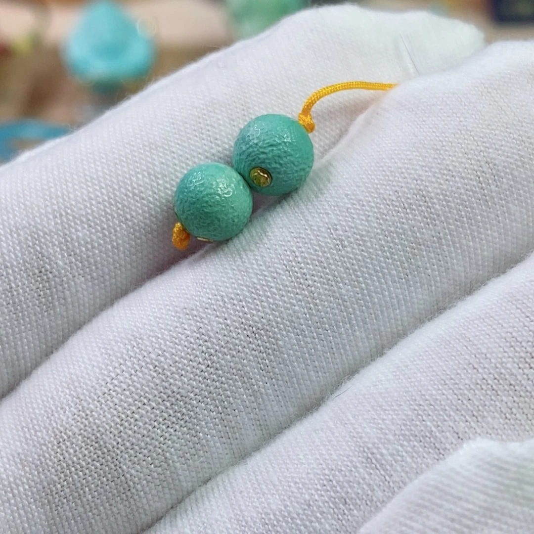 绿松石未镶嵌珠宝奇石7.3mm