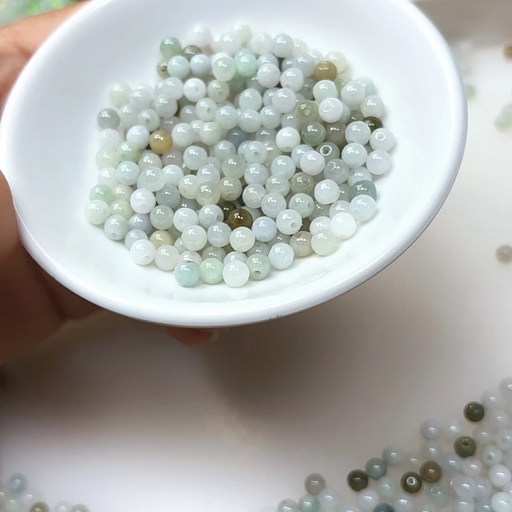 翡翠未镶嵌颈饰散珠200+20颗卡4.9