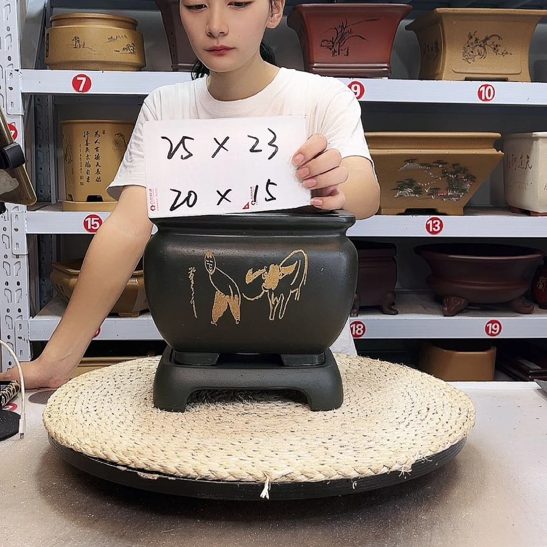 紫砂花盆紫砂花盆