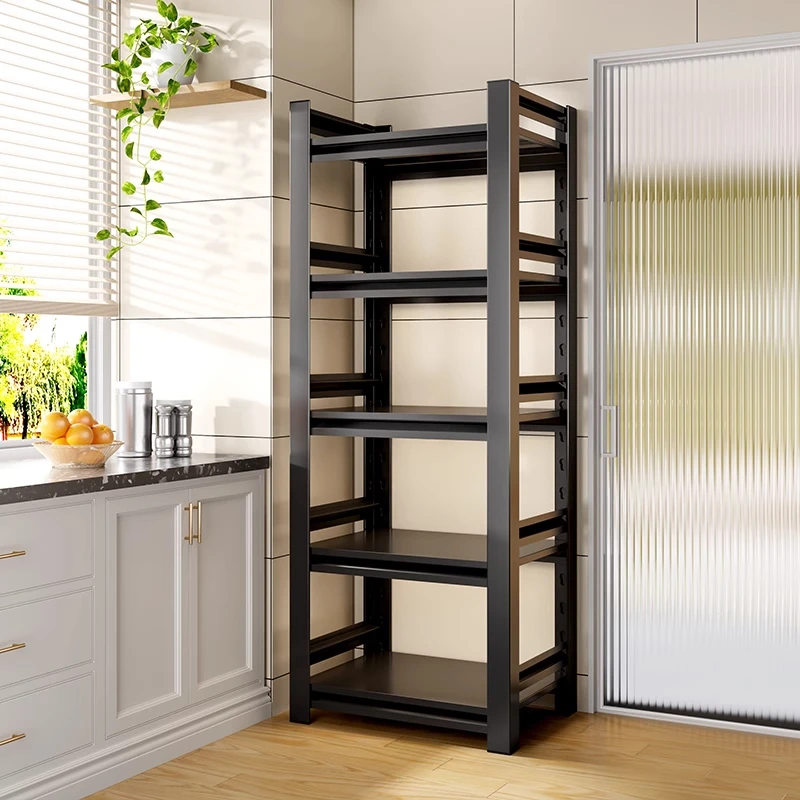 厨房置物架落地多层多功能家用微波炉烤箱收纳储物架货架橱柜架子