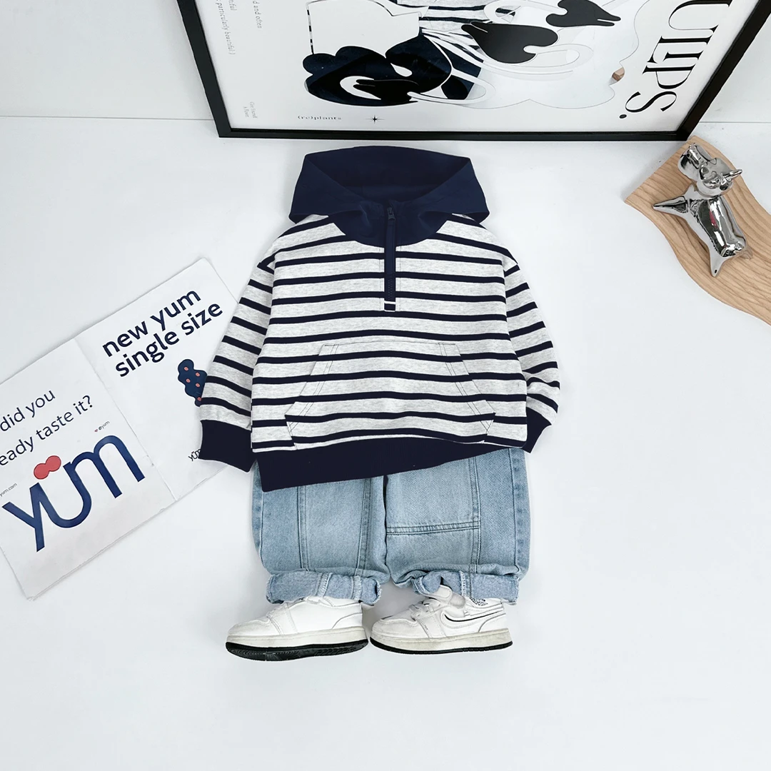 儿童卫衣连帽2025新款秋装男童春秋上衣潮 WG28157 悠悠童话童装