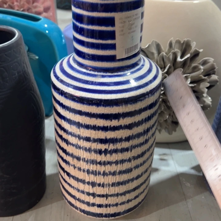 陶瓷花瓶摆件外贸出口微瑕捡漏高30口6公分微瑕