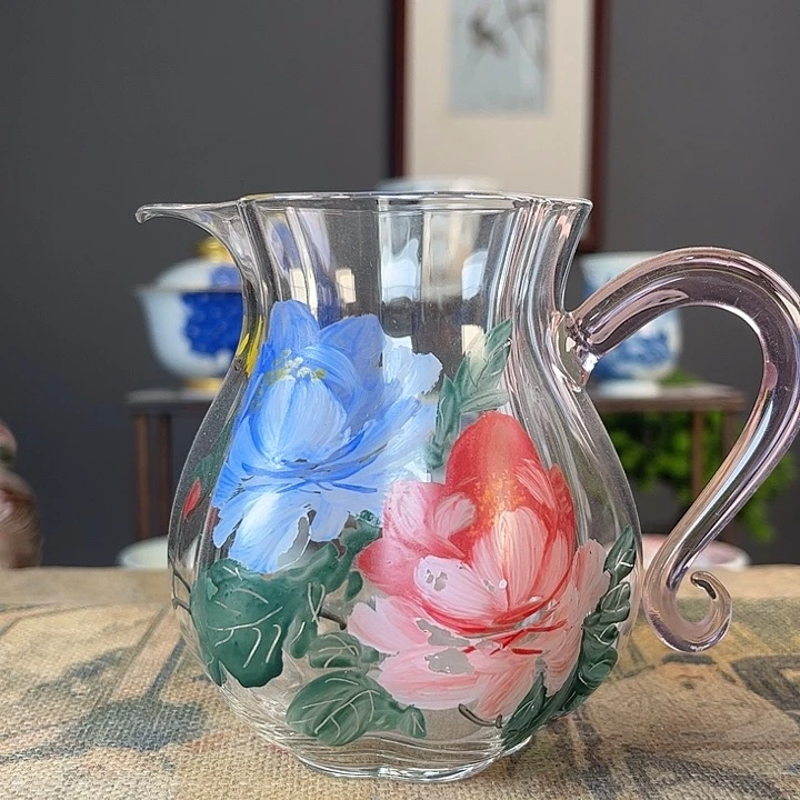 摆件景德柴烧茶杯多人