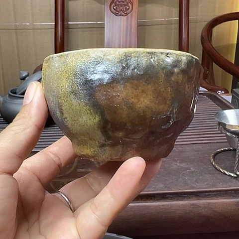 赵***国戬谷龙窑柴烧茶杯426