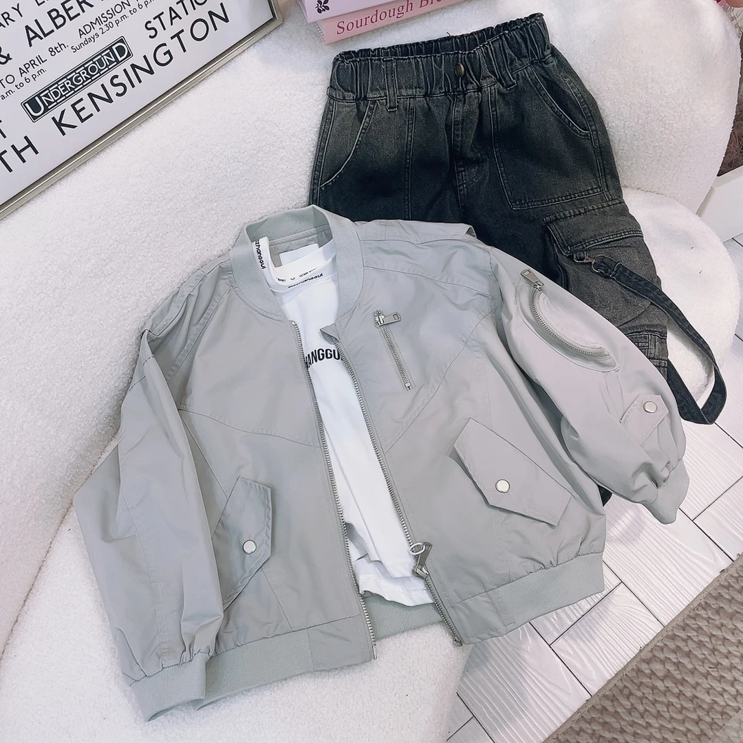 【儿童春装外套  时尚洋气】2025春秋季新款男女童外穿夹克