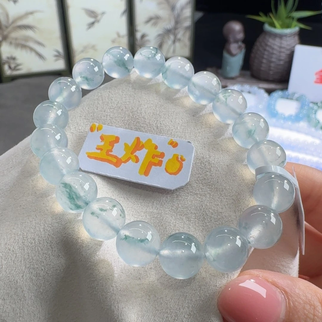 未镶嵌手链翡翠上新！巨巨巨巨巨漏玻璃钢飘花单圈10mm