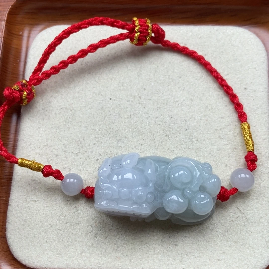 翡翠未镶嵌颈饰霸王貔貅手串