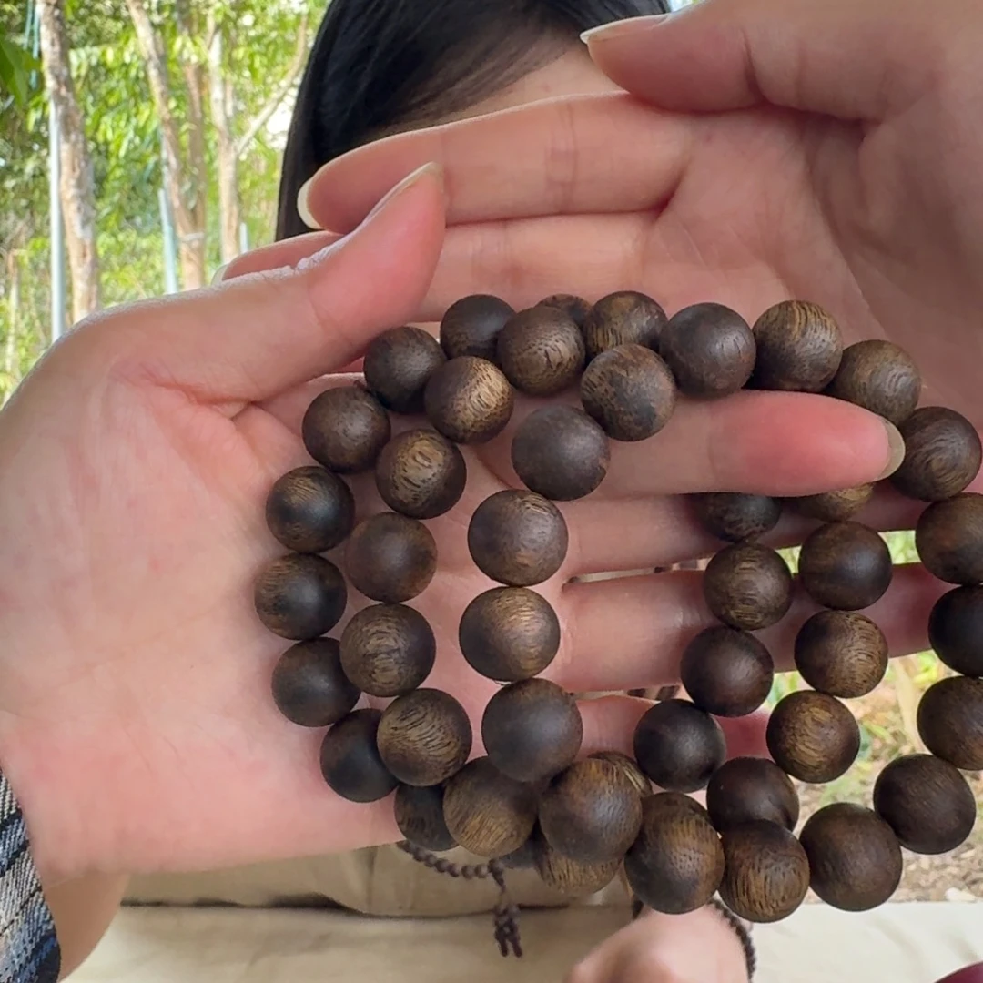 沉香手串绿奇楠沉香单圈约1.3-16多样性发一条