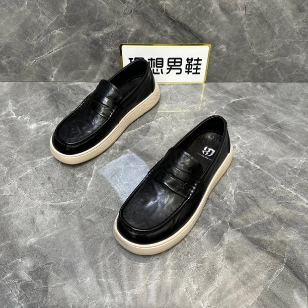 G春夏新款四季款百搭商务休闲男鞋乐福鞋