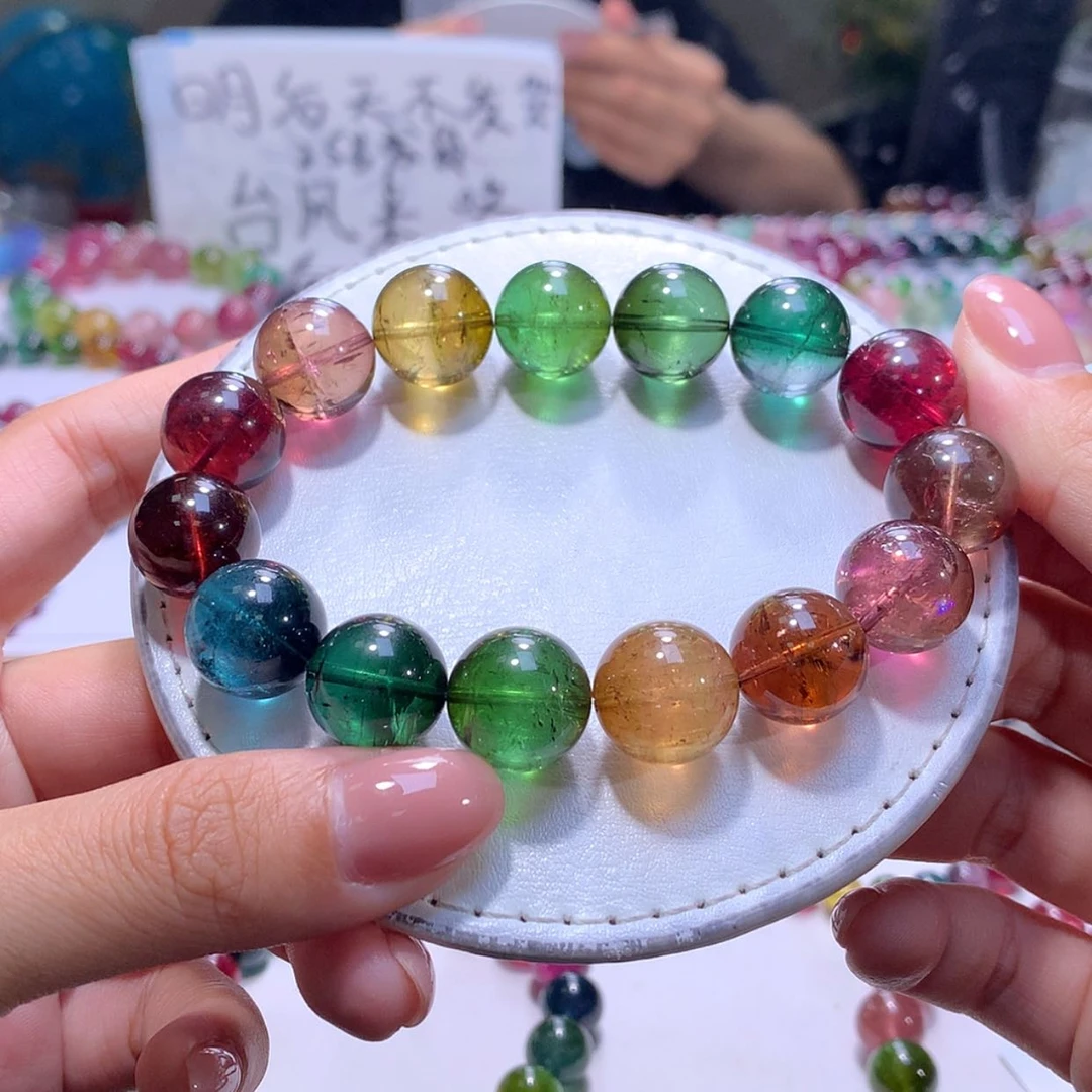 【闪购商品】未镶嵌手串碧玺14m净体