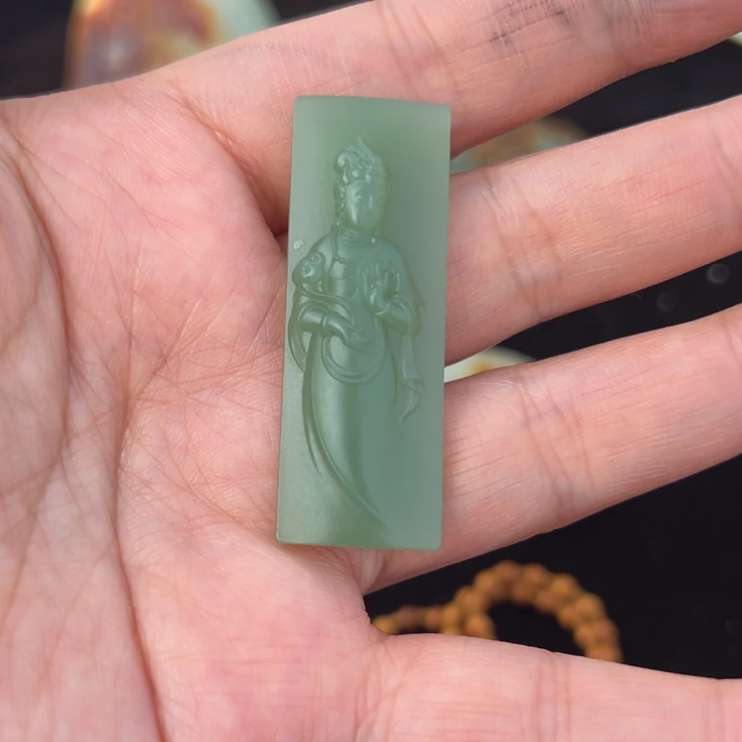 和田玉（糖玉）未镶嵌车挂