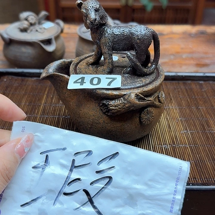 纯手工制作粗陶茶具