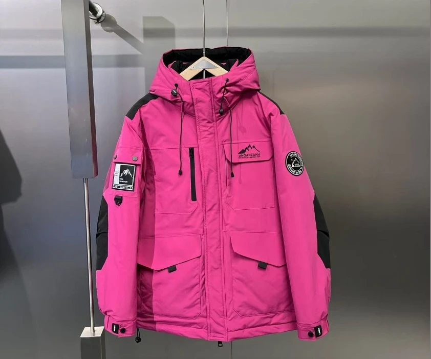 8508  新款男士冬季潮流连帽工装外套