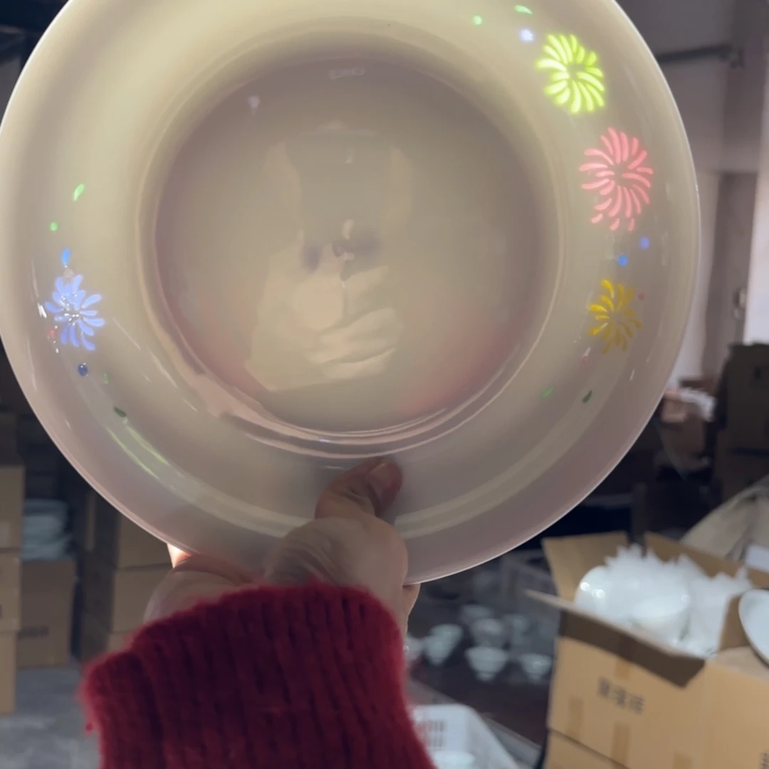 玉瓷景德镇陶瓷盘子两只好的