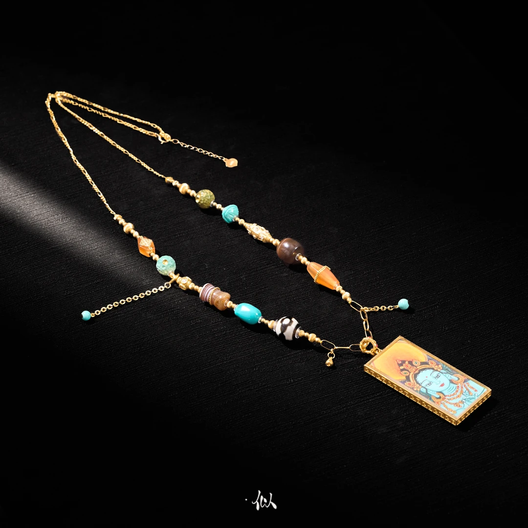 【静慈】·似梓珠宝· 18k度母珠珠多宝项链 多样性发一  SZCCDIY0317