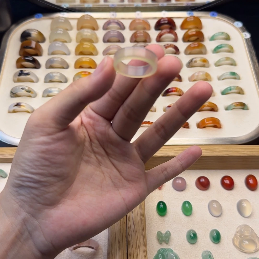 玛瑙/玉髓戒指合金