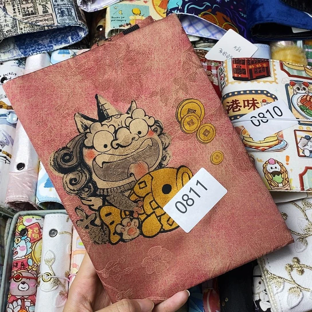 织绣香云纱A5定页仅书衣811