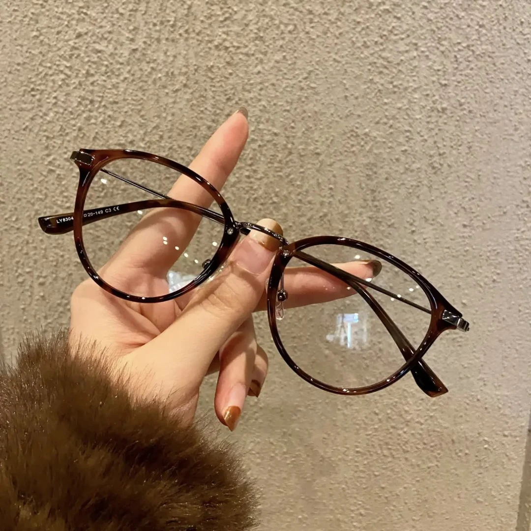 新款韩系金属TR90复古眼镜框男女文艺百搭可配度数定制近视眼镜潮