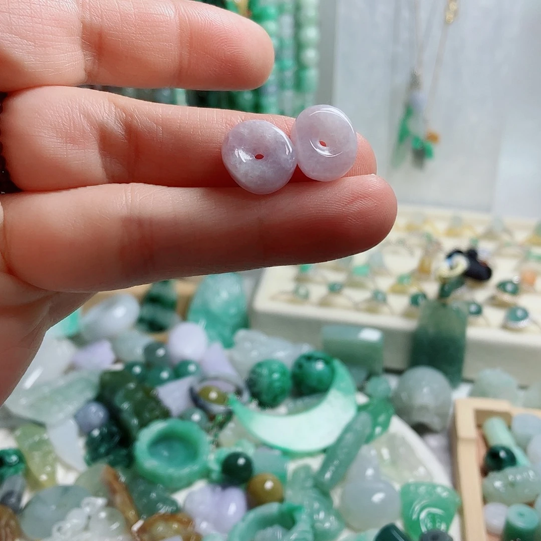 颈饰未镶嵌翡翠06一对