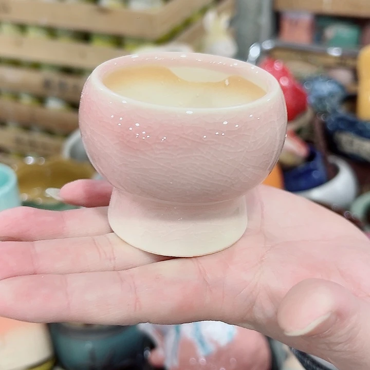 有孔.凑满10元发货多肉陶瓷花盆！