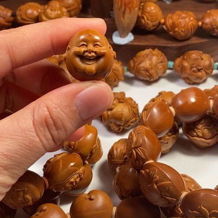 橄榄核手串/手链铁核笑脸