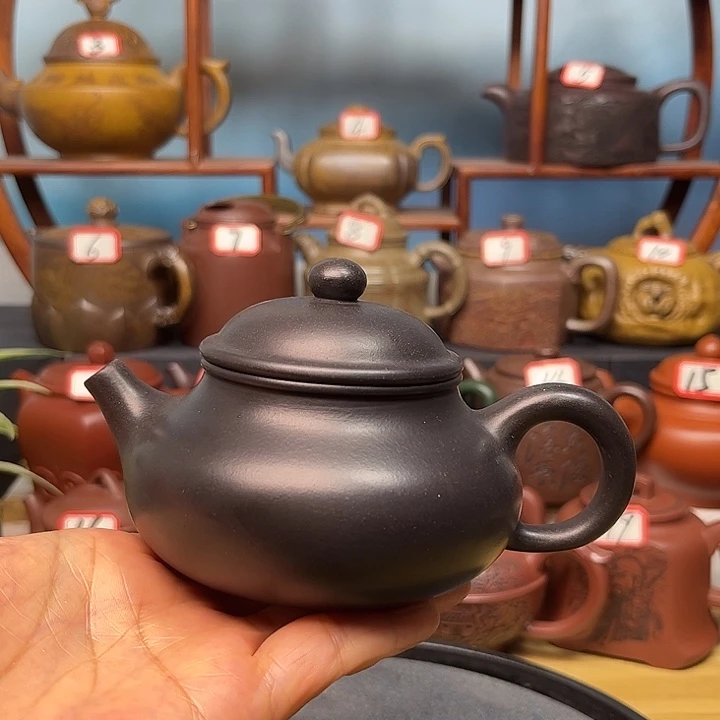 紫砂茶壶微瑕不带证书礼盒220cc