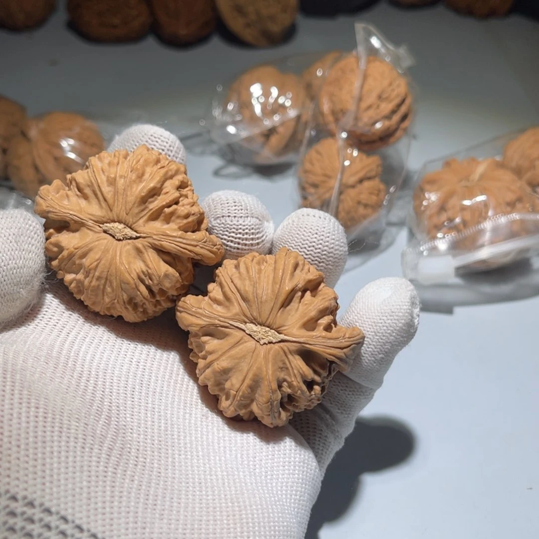 文玩核桃把件白狮子