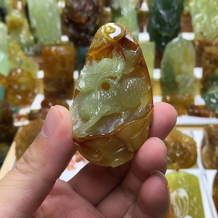 蛇纹石玉未镶嵌珠宝半成品