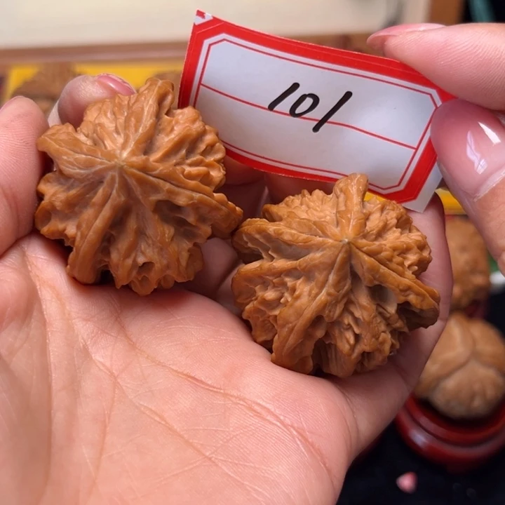 Y***C文玩核桃手串40全品曹大龙四棱101