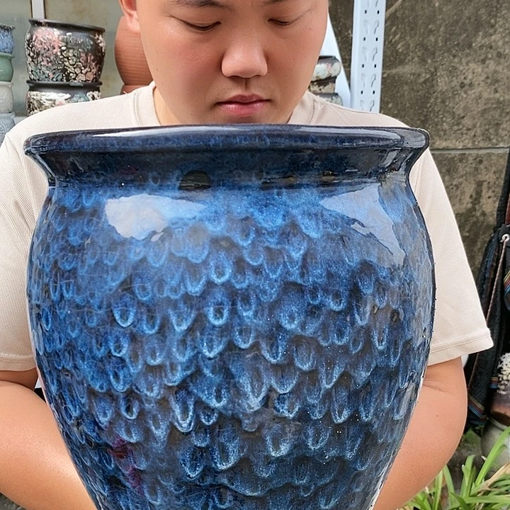 紫砂花盆口27高30瑕疵
