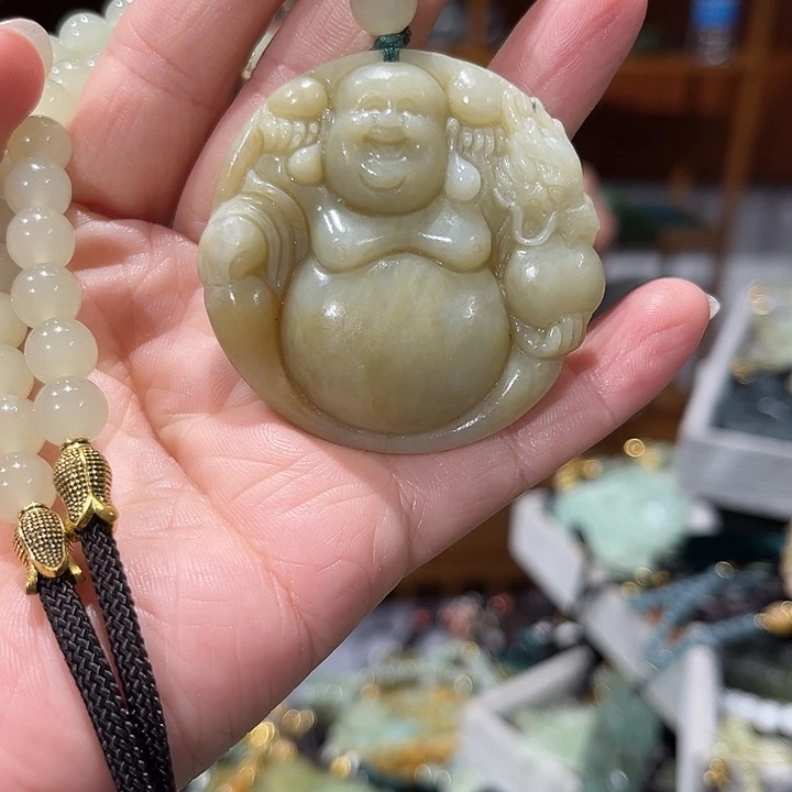 未镶嵌岫玉毛衣链