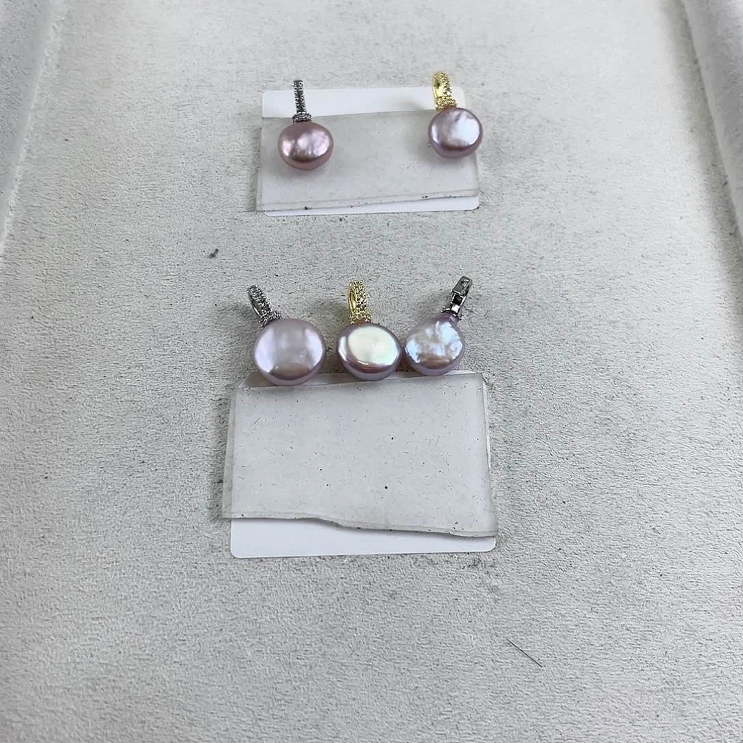 淡水珍珠吊坠(不含链)未镶嵌【纯恬】多样性发货