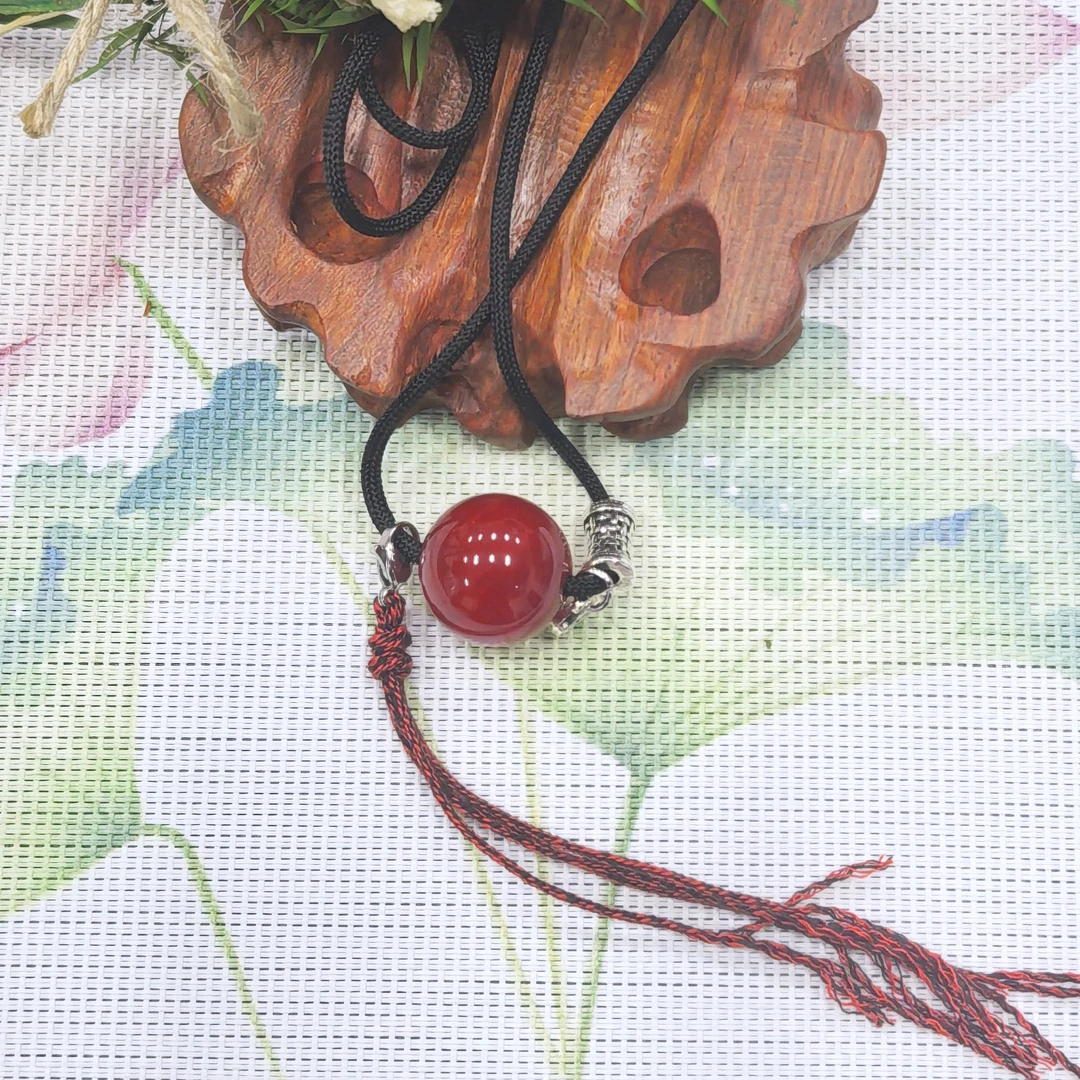 1牛血红玛瑙毛衣链编绳设计款多样性发货一件