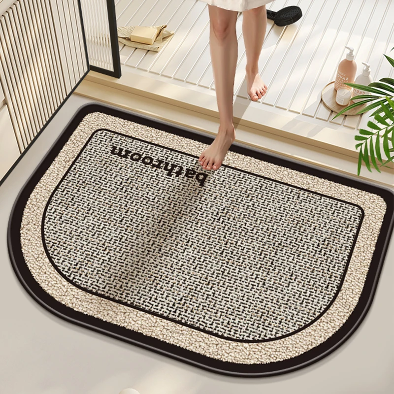 卫生间防滑地垫浴室吸水地垫厕所门口专用硅藻泥脚垫加厚防水垫子