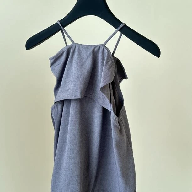 【Ann.G】X033深圳南油高端小众设计师品牌FWE不规则吊带上衣