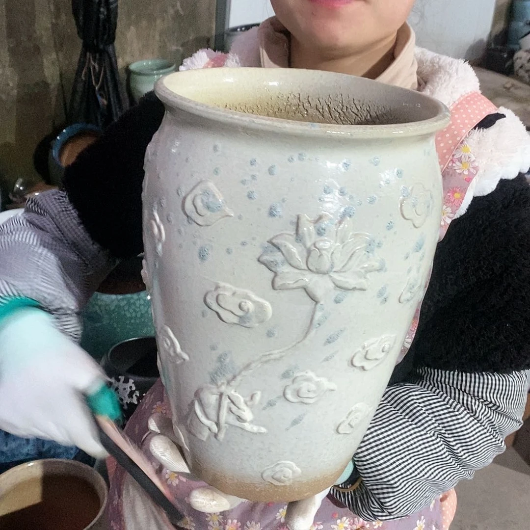 紫砂花盆正品口20高30